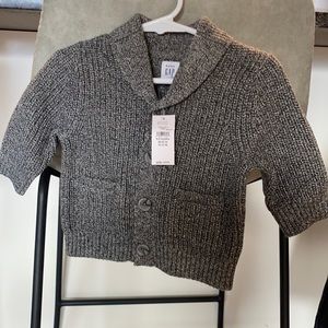 Baby gap baby boy gray sweater button sweater